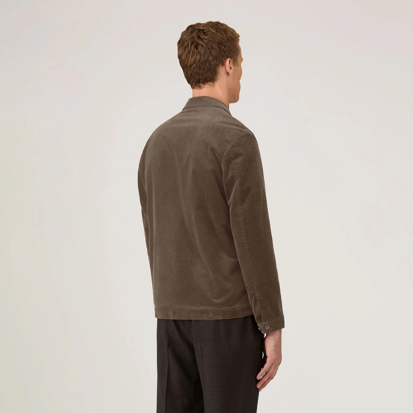 Sunspel Cord Harrington Jacket Bark - Image 3