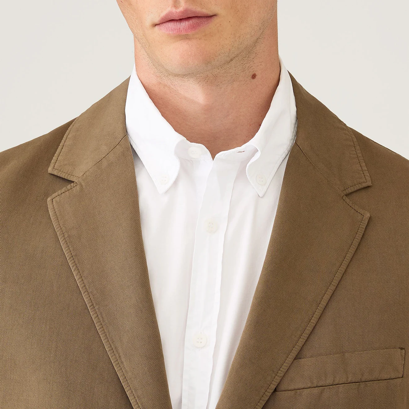 Sunspel Cotton Linen Blazer Dark Cedar - Image 4