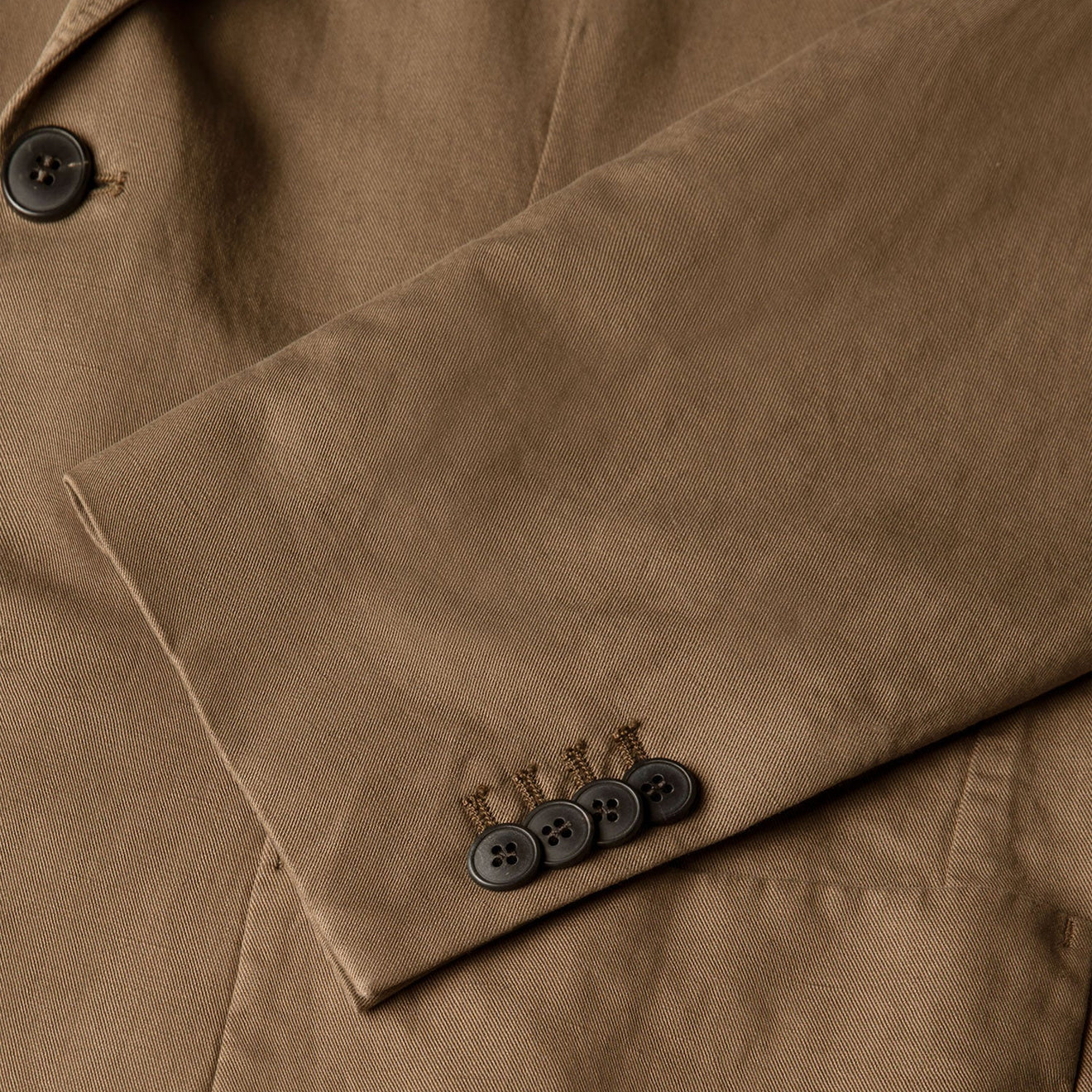Sunspel Cotton Linen Blazer Dark Cedar - Image 6