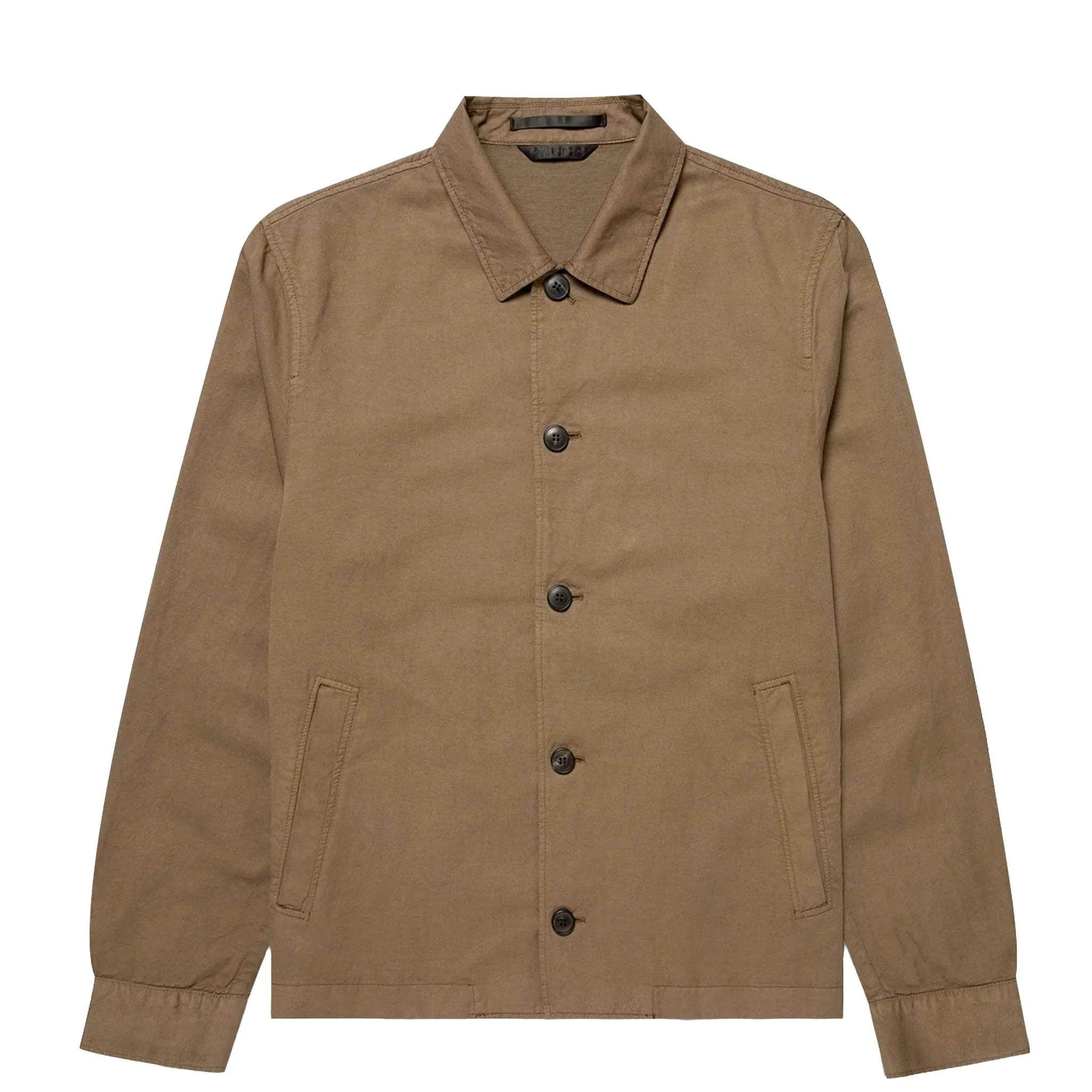 Sunspel Cotton Linen Jacket Dark Cedar