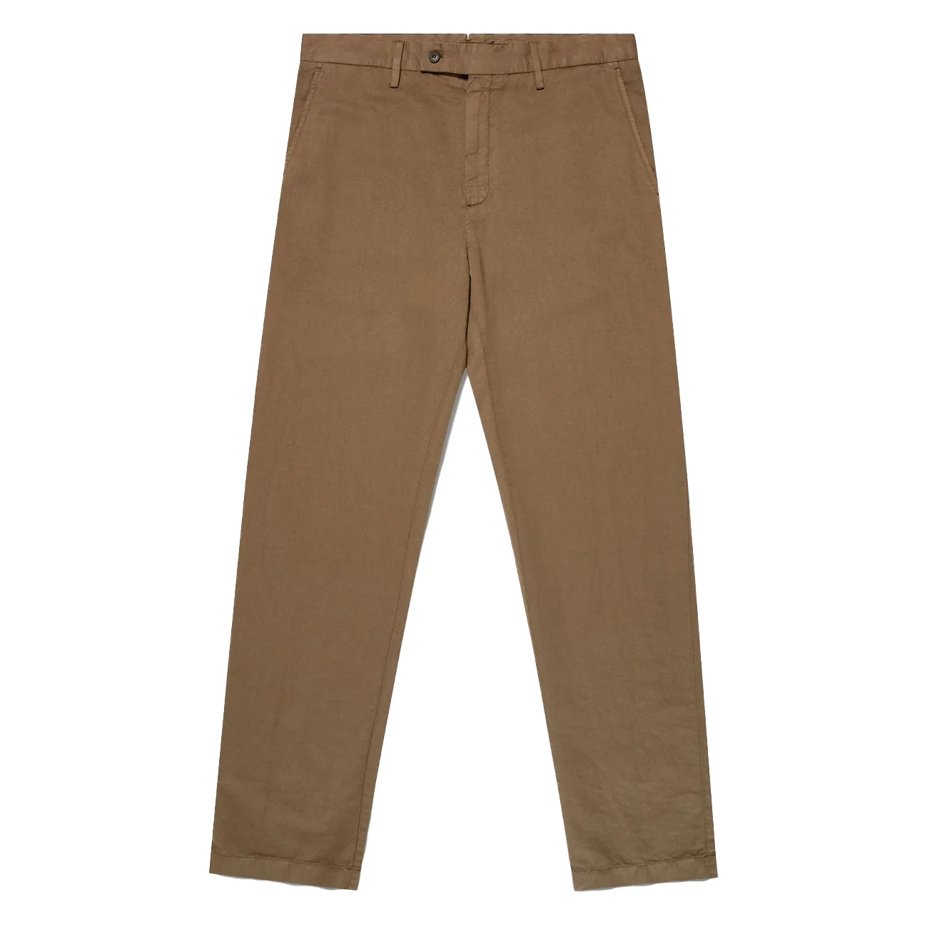 Sunspel Cotton Linen Trouser Dark Cedar 32" LEG