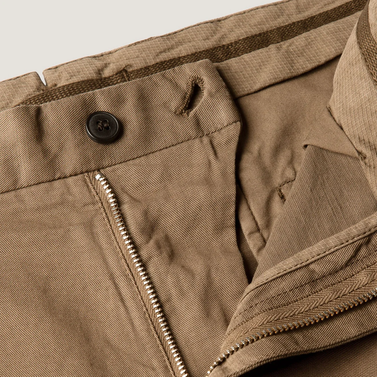 Sunspel Cotton Linen Trouser Dark Cedar 32" LEG - Image 6