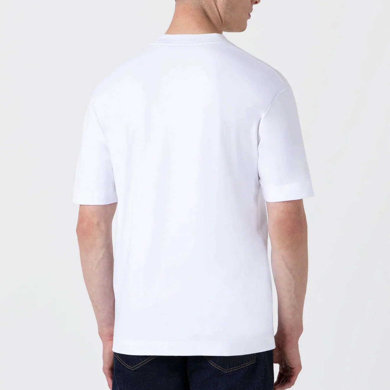 Sunspel Heavy Weight S/S Crew Tee White - Image 3