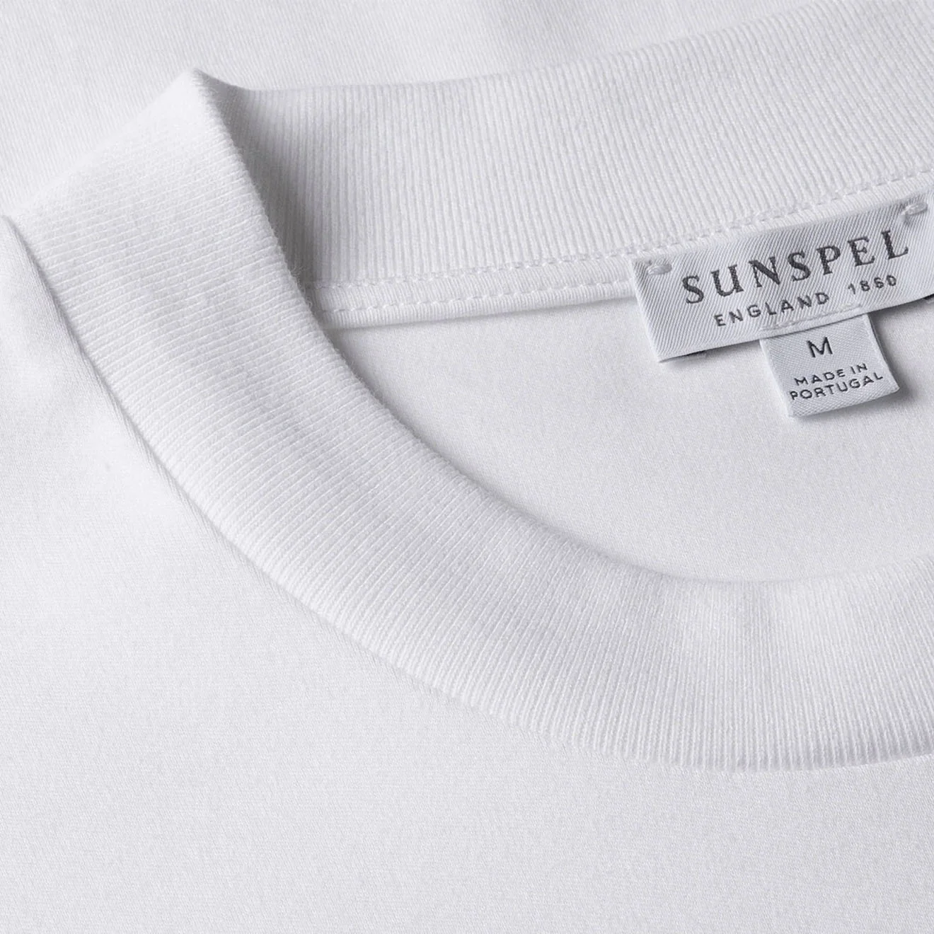 Sunspel Heavy Weight S/S Crew Tee White - Image 4