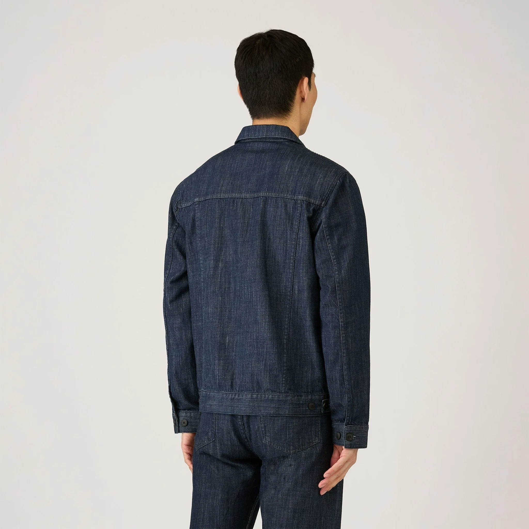 Sunspel Japanese Denim Jacket Denim Rinse Wash - Image 5