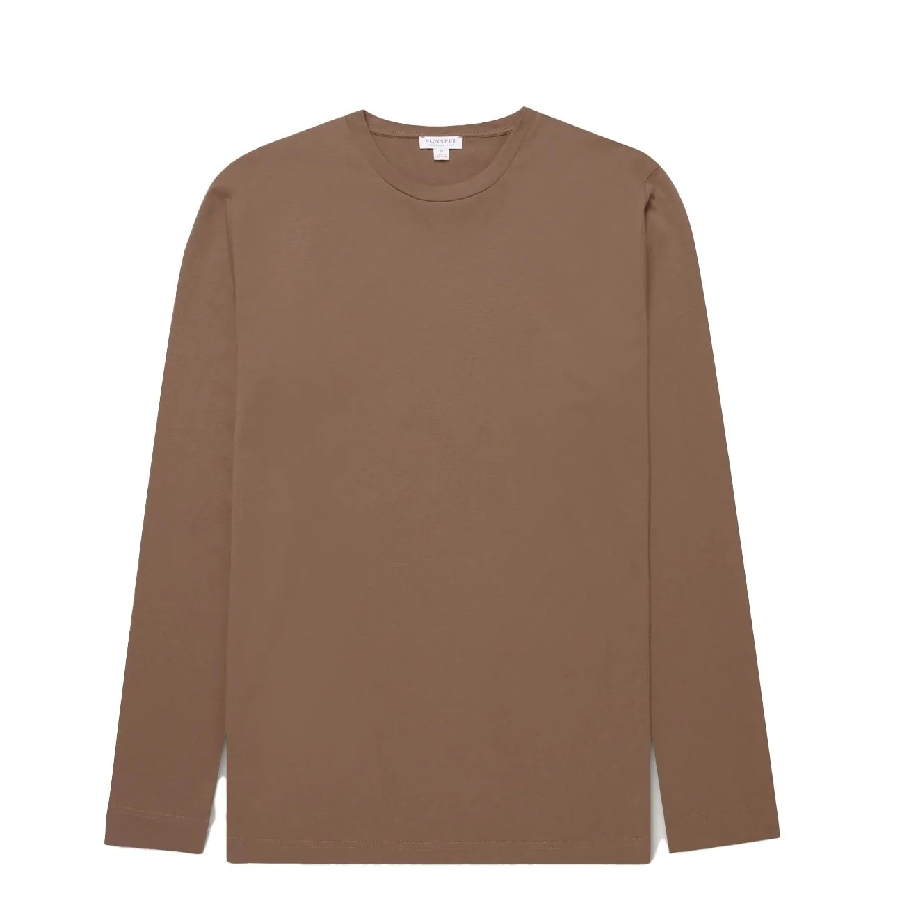 Sunspel L/S Riviera T-Shirt Bark