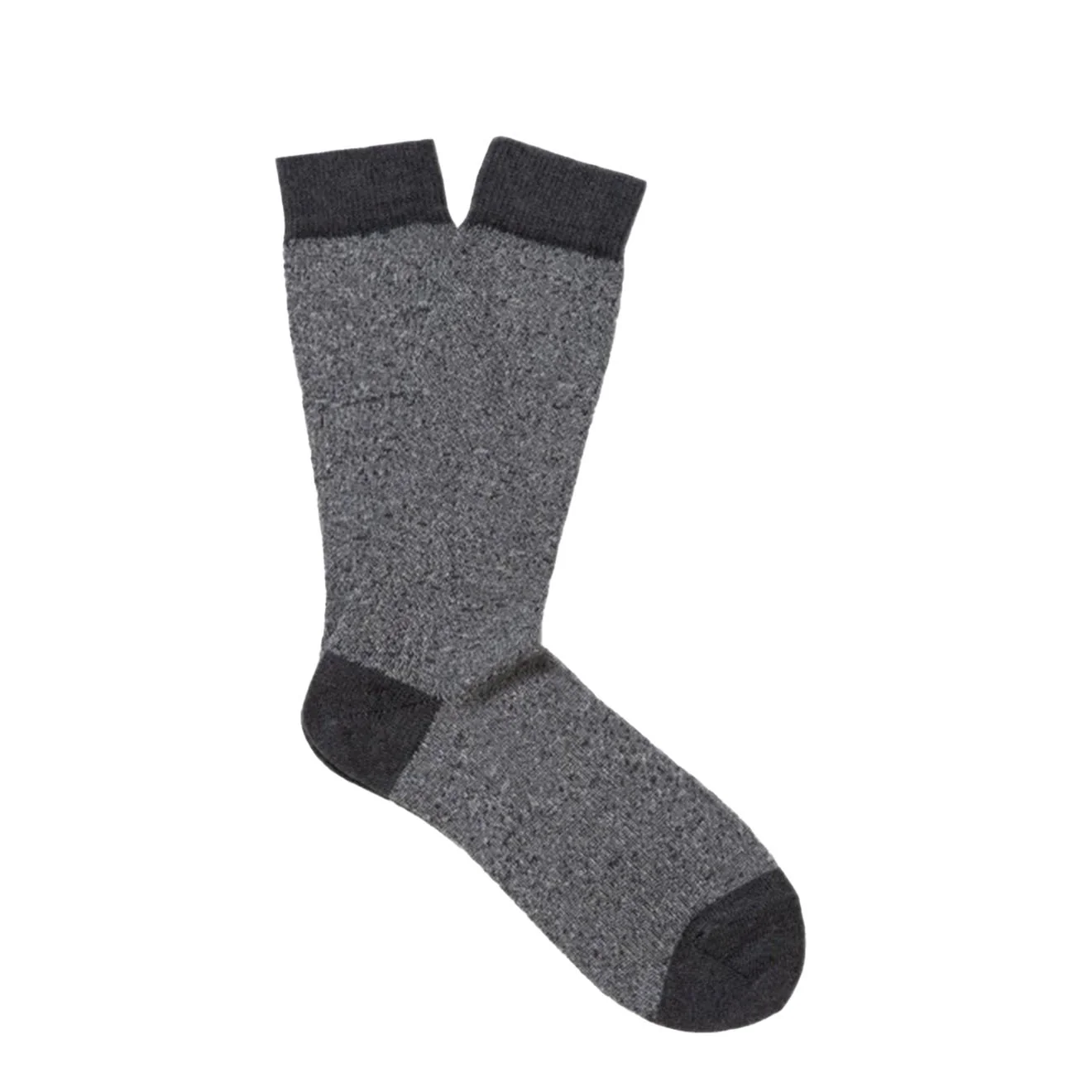 Sunspel Organic Cotton Socks Grey Marl Twist