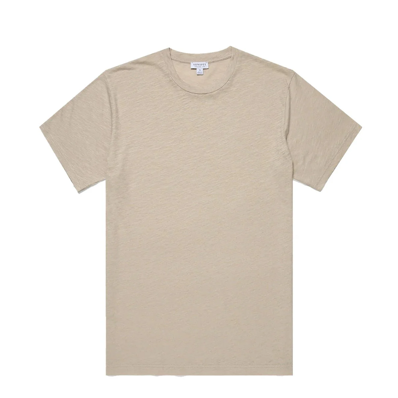 Sunspel Pima S/S Crew Neck Tee Ash Grey
