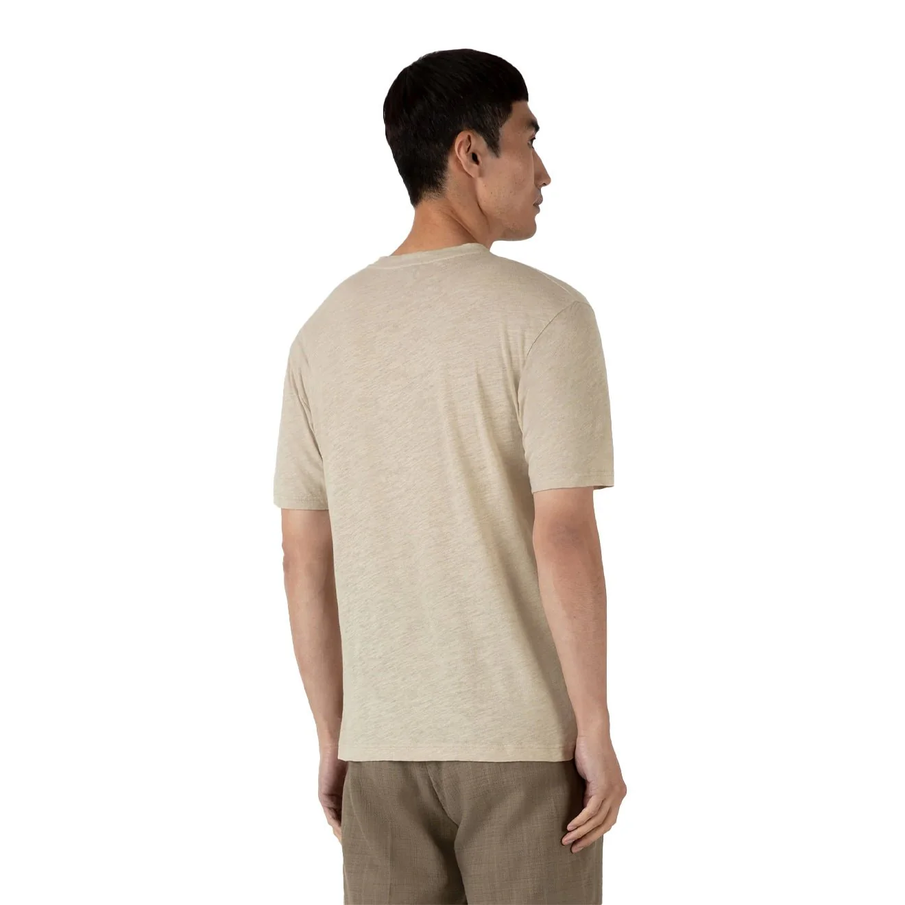 Sunspel Pima S/S Crew Neck Tee Ash Grey - Image 4