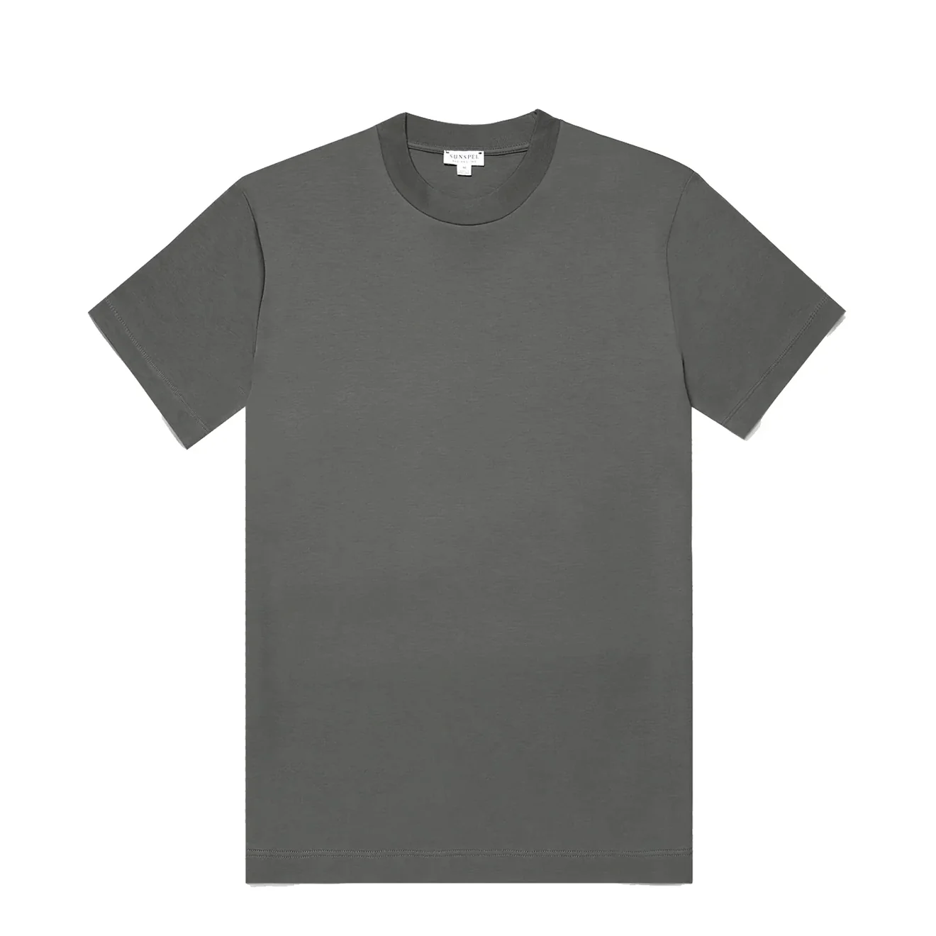 Sunspel Relaxed Fit Heavyweight Supima Cotton T‑Shirt Drill Green