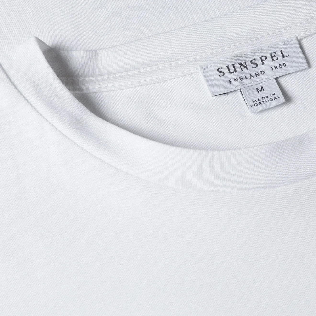 Sunspel Riviera Midweight T-Shirt White - Image 2