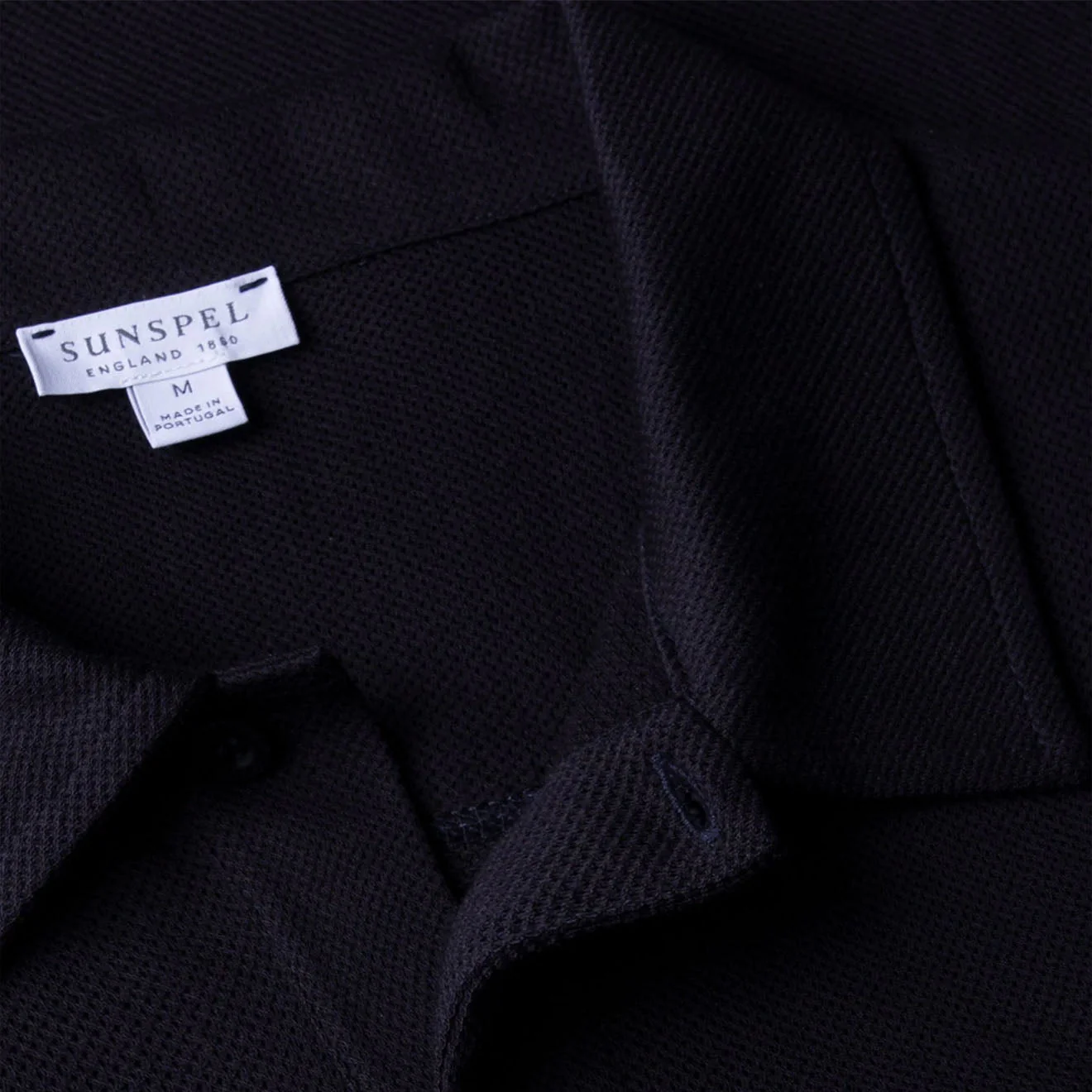 Sunspel Riviera Polo Shirt Midnight Navy - Image 4