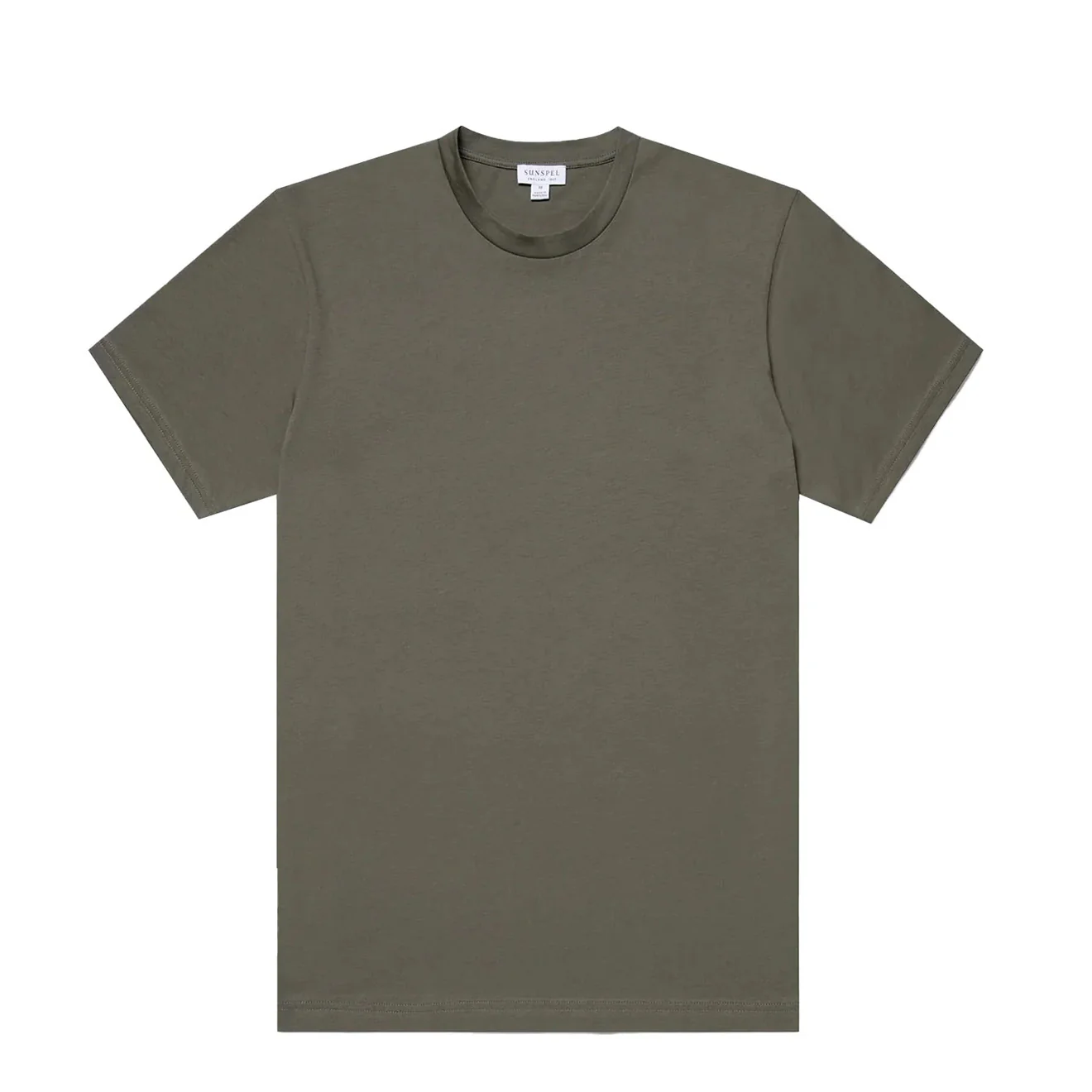 Sunspel Riviera S/S Crew Neck Tee Khaki