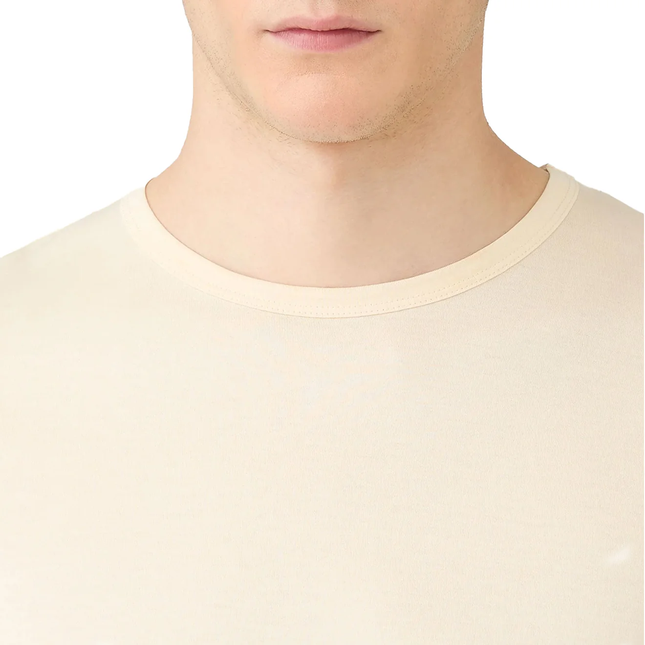 Sunspel S/S Crew Neck T-Shirt Undyed - Image 5