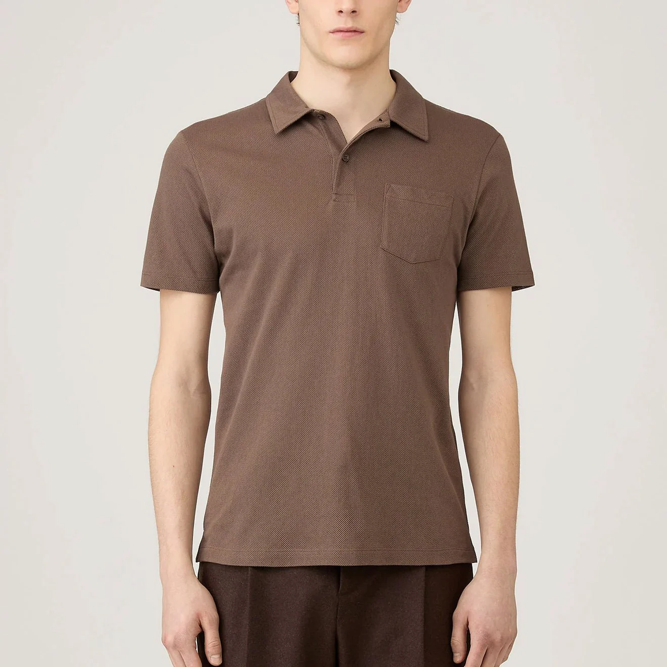 Sunspel S/S Riviera Polo Bark - Image 2