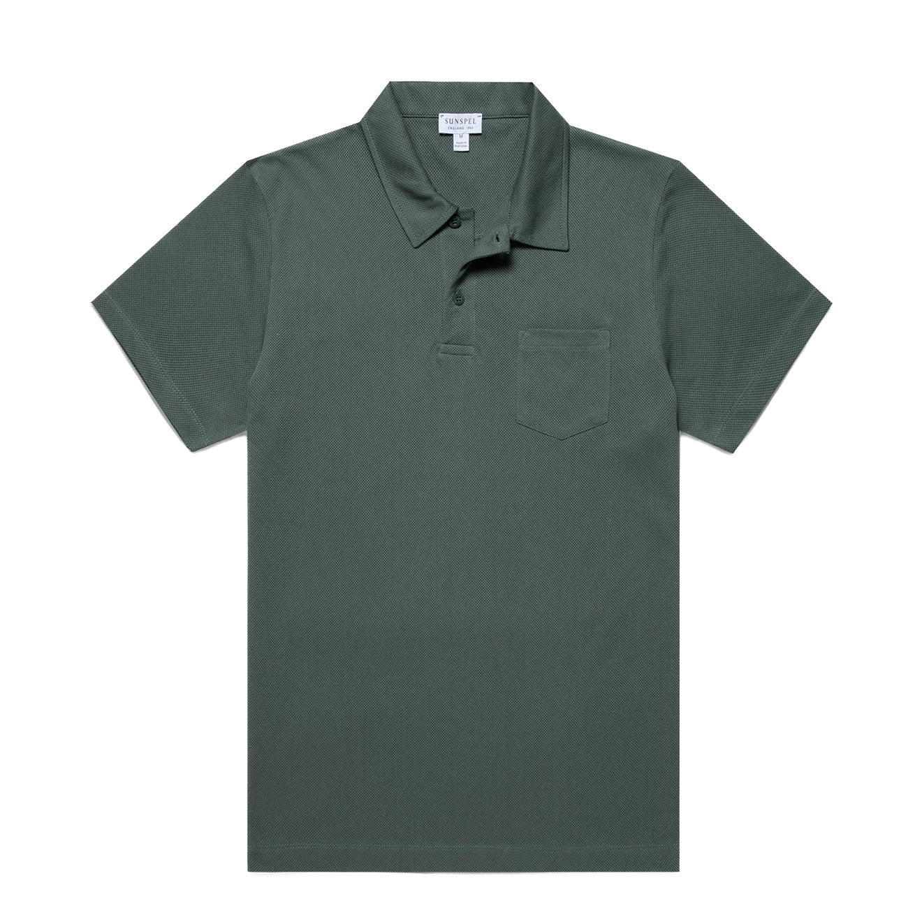 Sunspel S/S Riviera Polo Dark Green