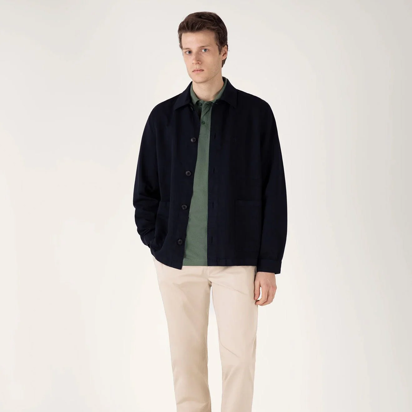Sunspel S/S Riviera Polo Dark Green - Image 5