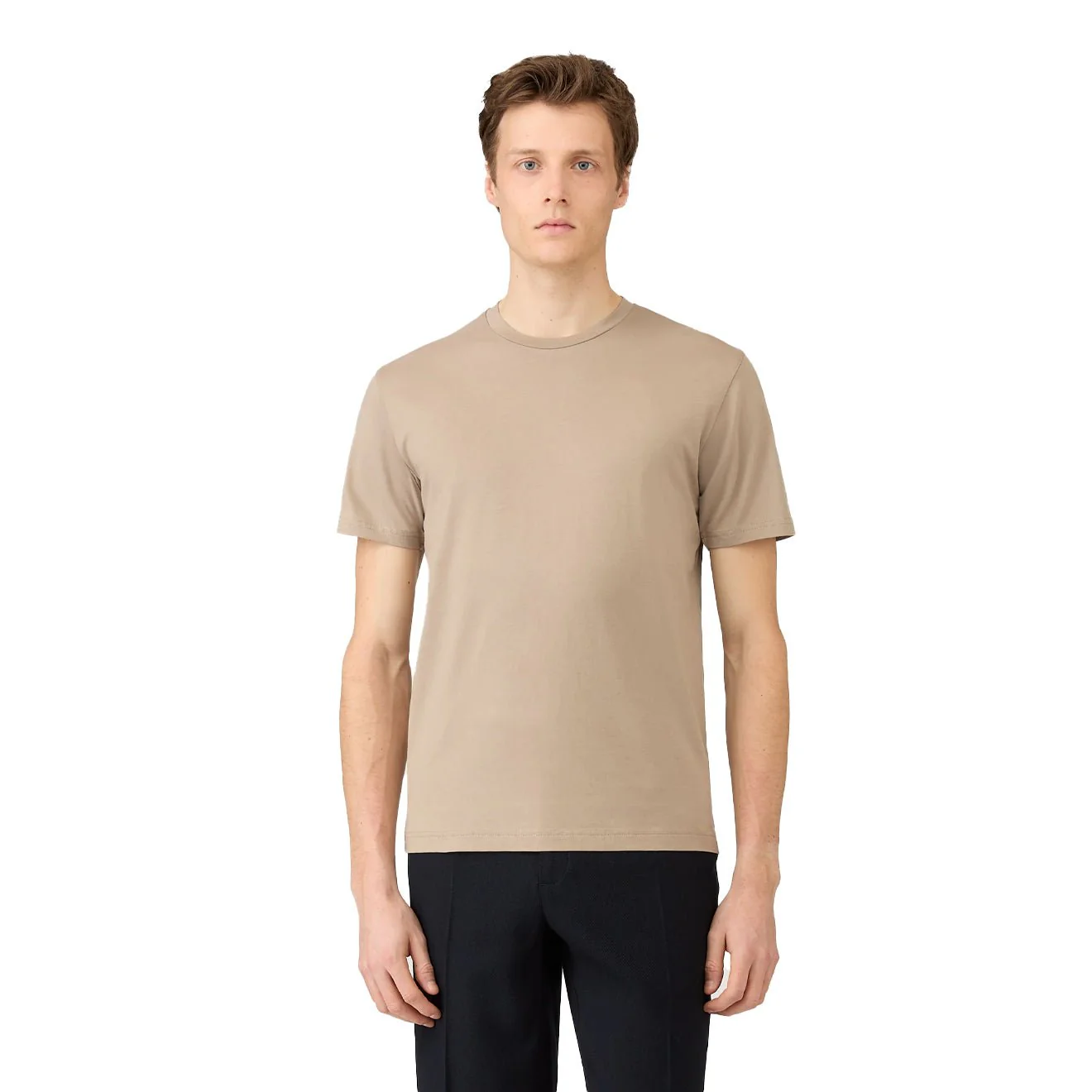 Sunspel S/S Riviera T-Shirt Mink - Image 2