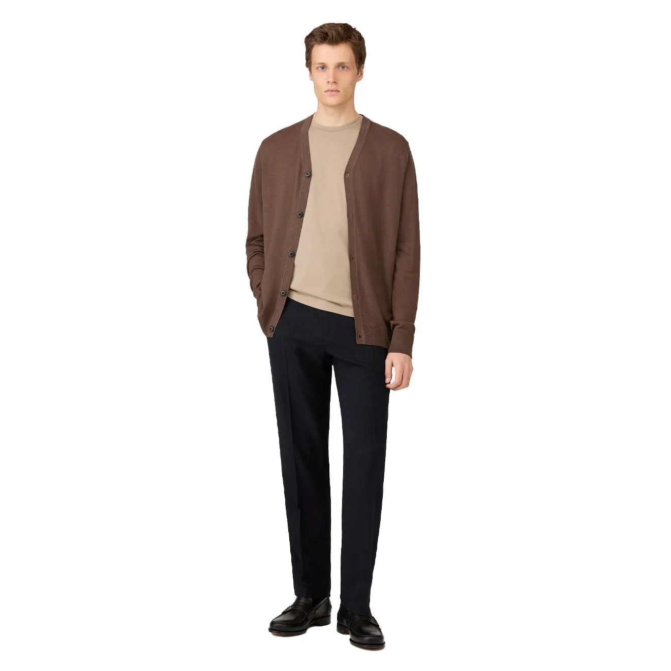 Sunspel S/S Riviera T-Shirt Mink - Image 4
