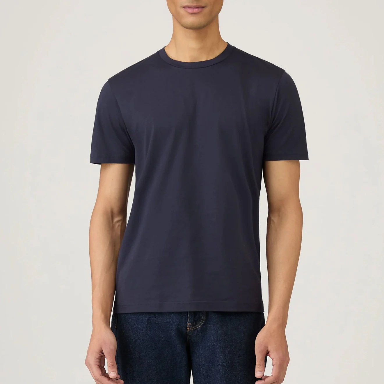 Sunspel S/S Riviera T-Shirt Navy - Image 2