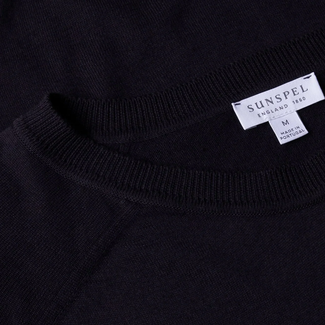 Sunspel Sea Island Cashmere Crew Midnight Navy - Image 2