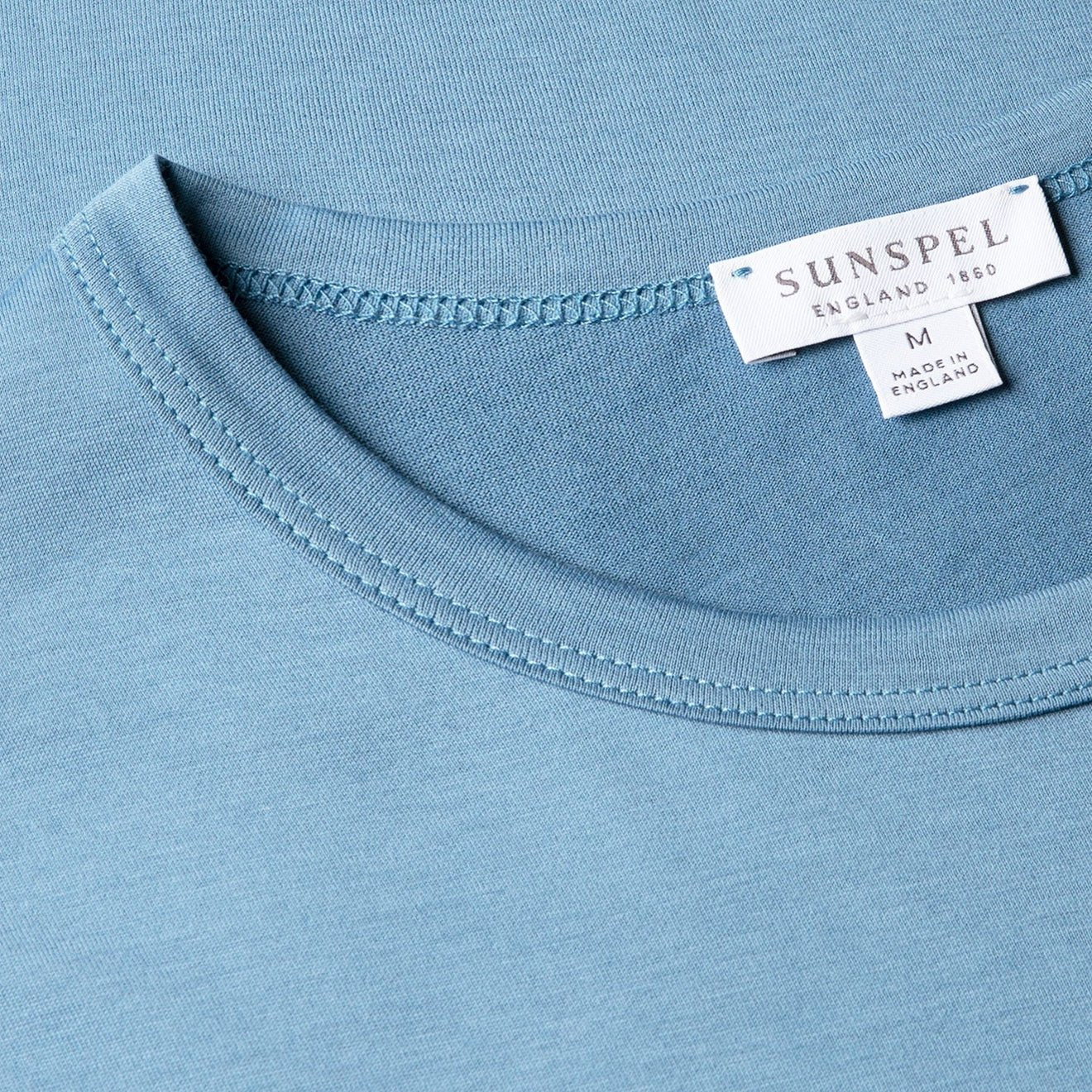 Sunspel SS Classic T-Shirt Airforce Blue - Image 4