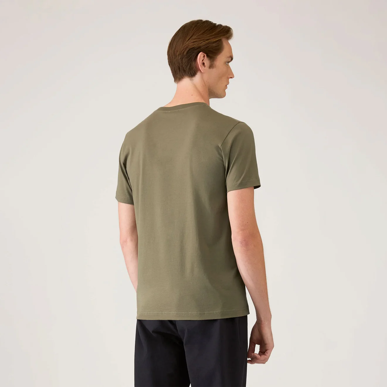 Sunspel SS Riviera T-Shirt Khaki - Image 3
