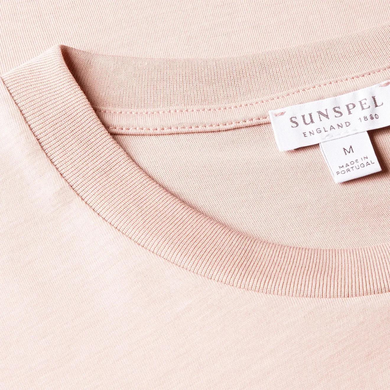 Sunspel SS Riviera T-Shirt Pale Pink - Image 5