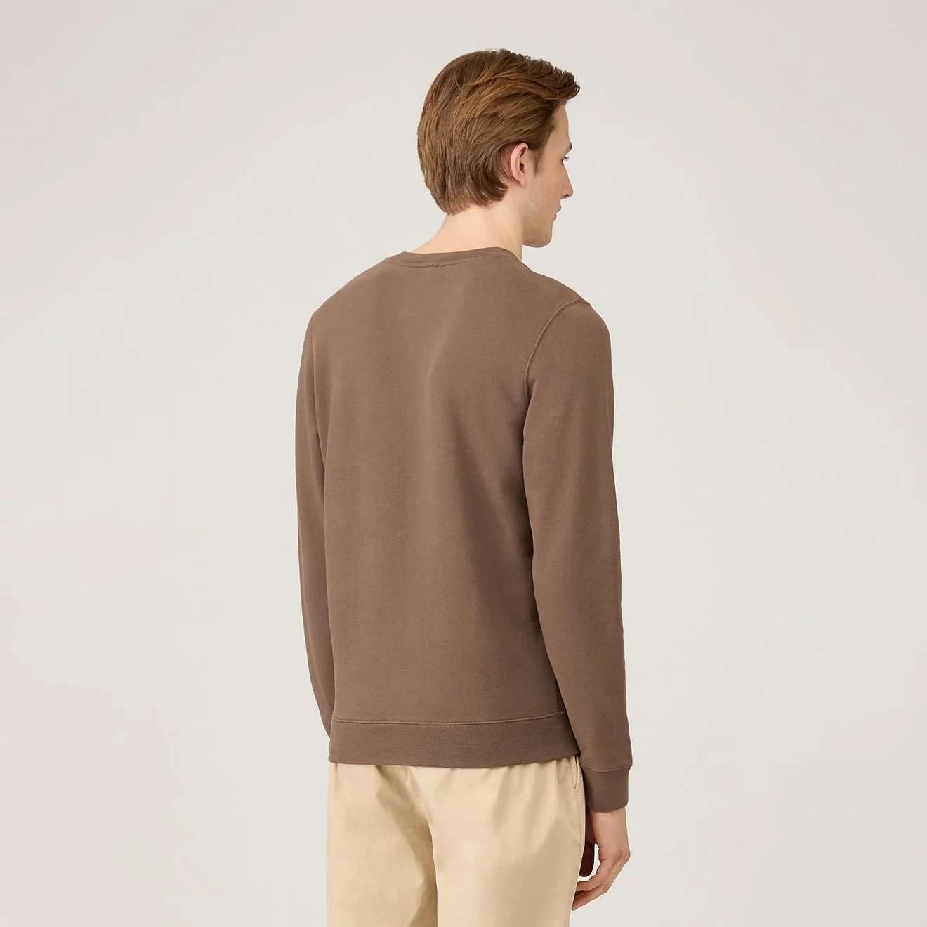 Sunspel Sweatshirt Bark - Image 3