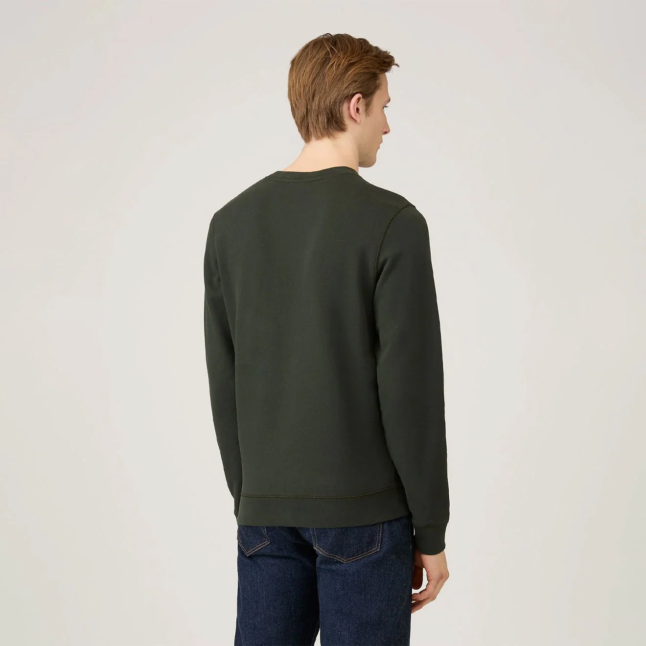 Sunspel Sweatshirt Dark Green - Image 3