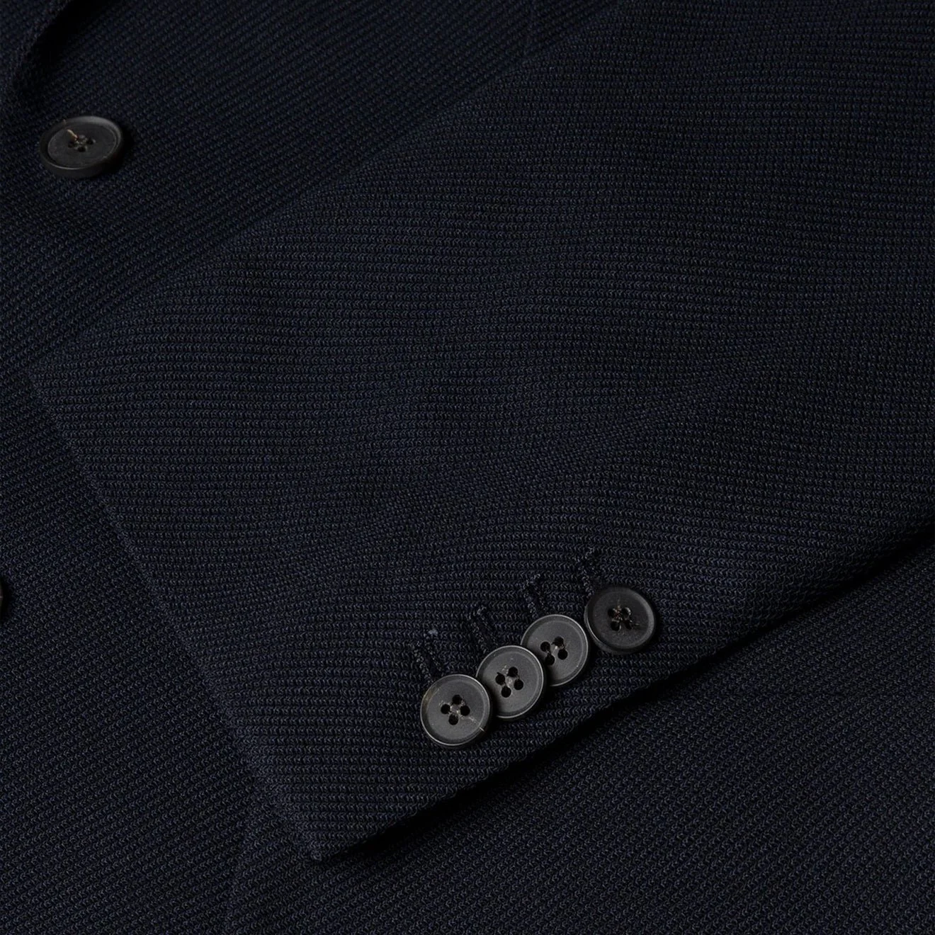 Sunspel Textured Wool Blazer Navy - Image 6