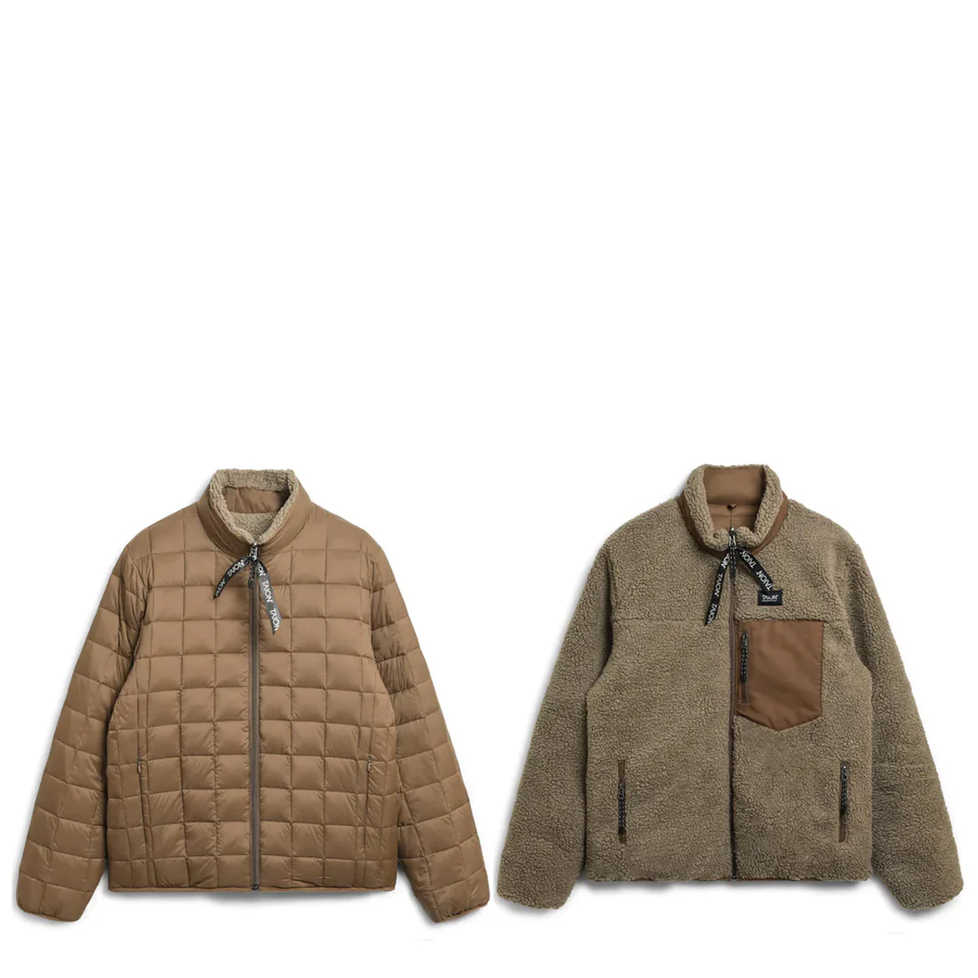 Taion Down x Boa Reversible Jacket L. Brown / Beige - Image 3