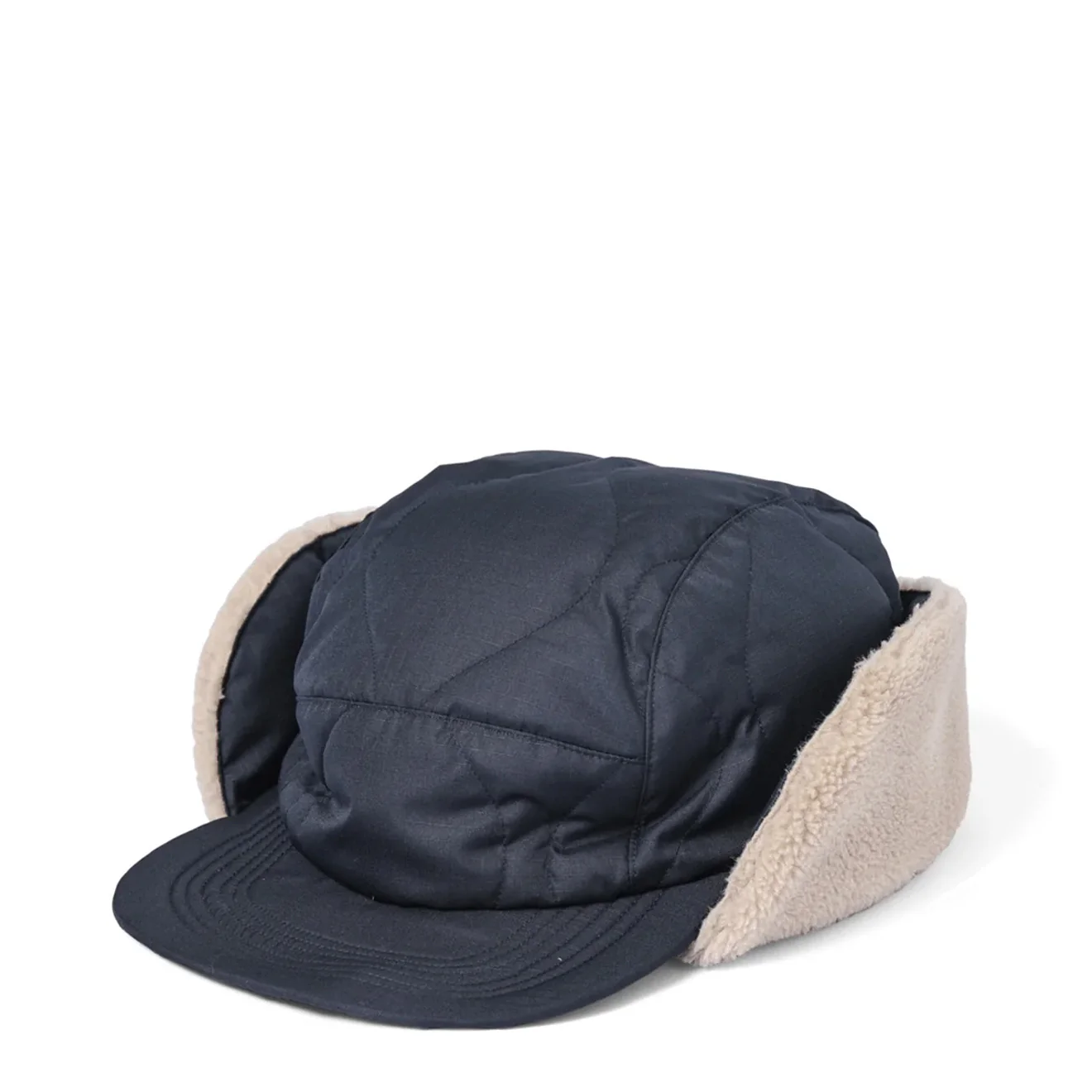 Taion Military Reversible Down Cap Dark Navy / Light Beige