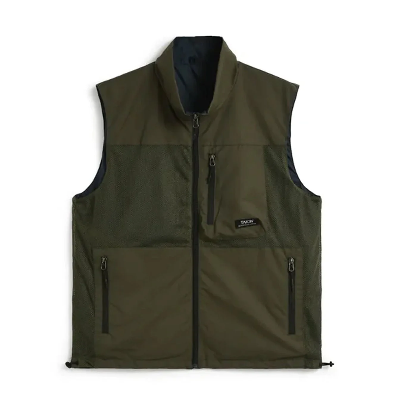 Taion Mountain Reversible Mesh Vest Dark Olive / Dark Navy
