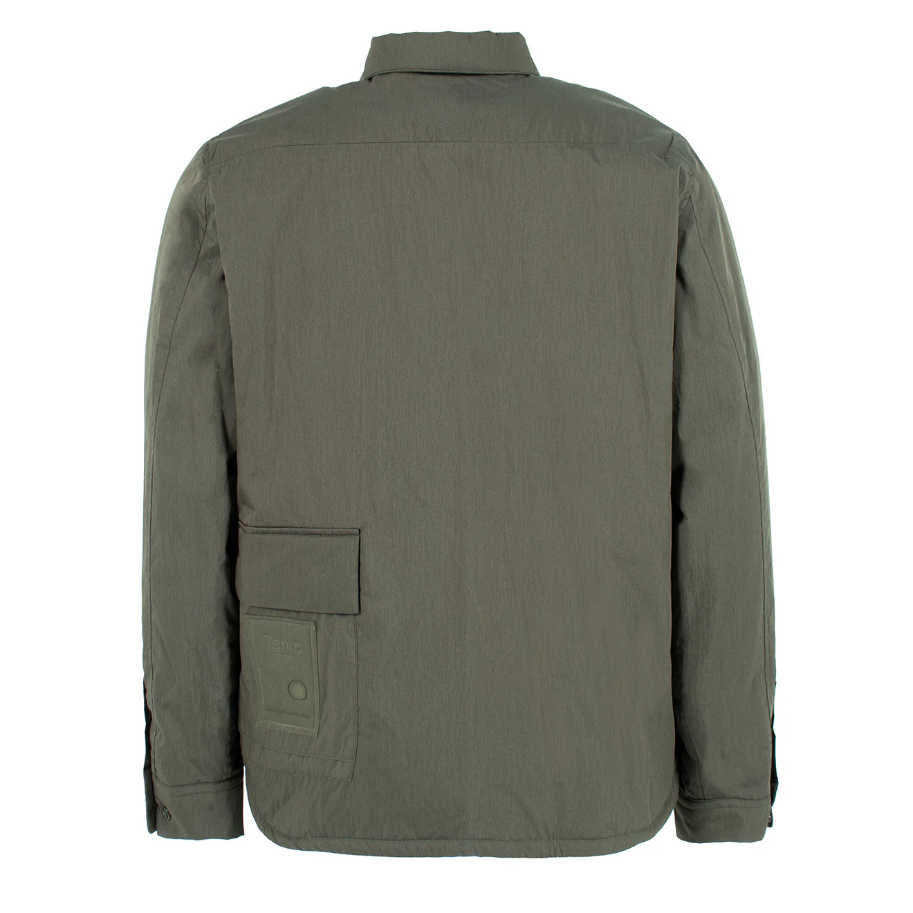 Ten C L/S Quited Camicia Imbottita Manica Shirt Green - Image 2