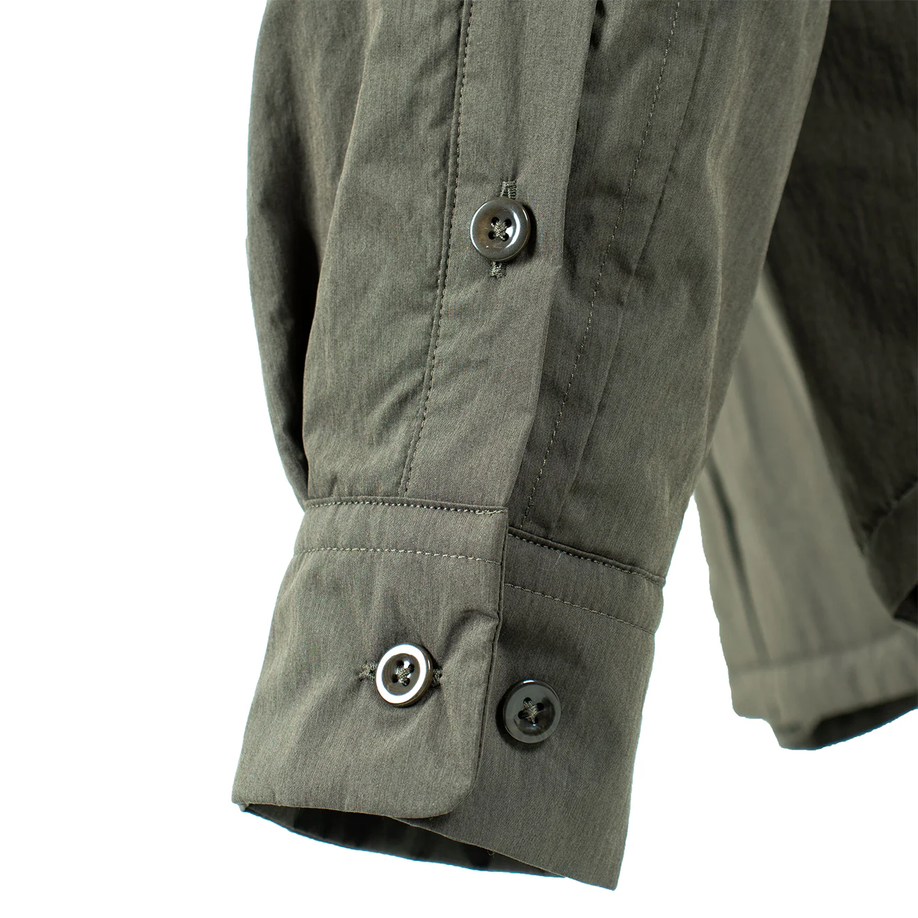 Ten C L/S Quited Camicia Imbottita Manica Shirt Green - Image 5