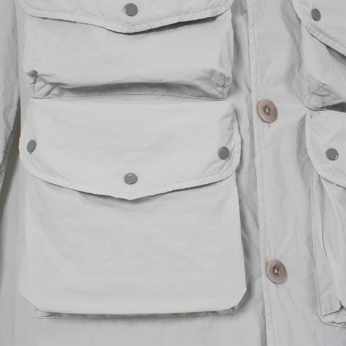 Ten C Lightweight Jacket Grey Microchip - Image 3