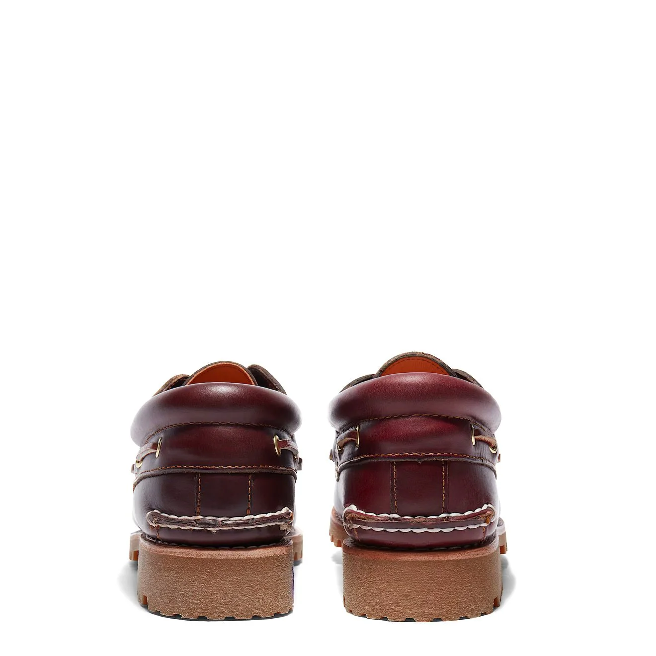 Timberland Authentic 3-Eye Lug Handsewn Boat Shoe Burgundy - Image 4