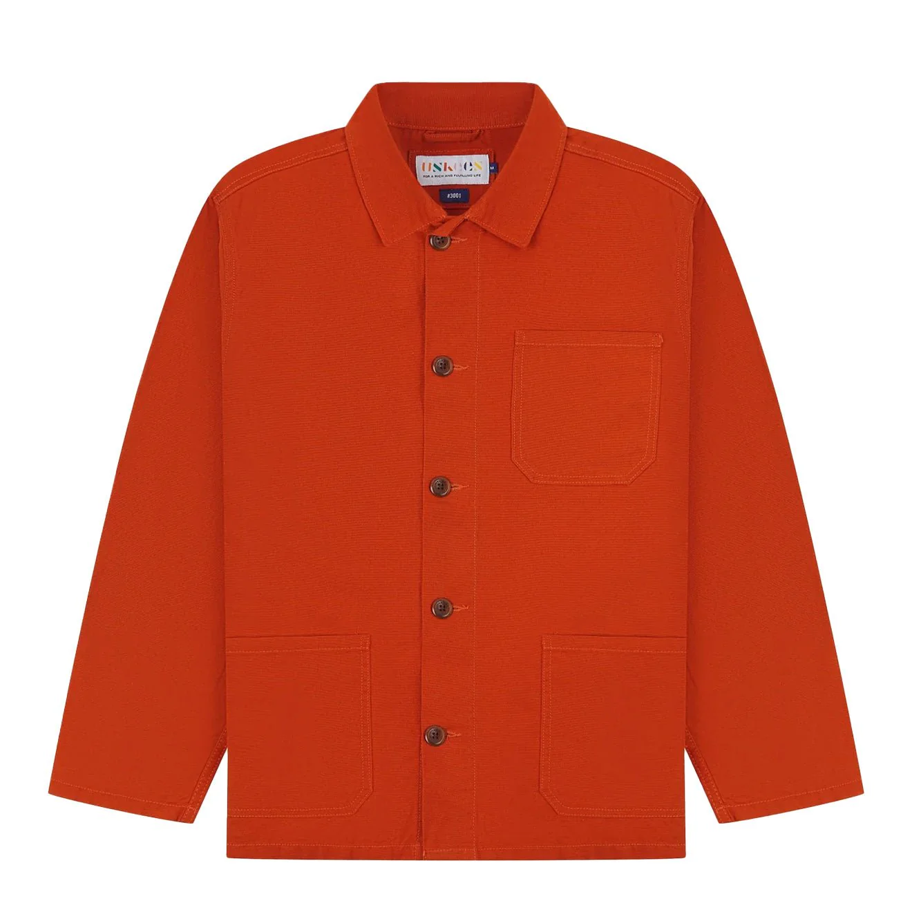 Uskees 3001 Buttoned Overshirt Rust