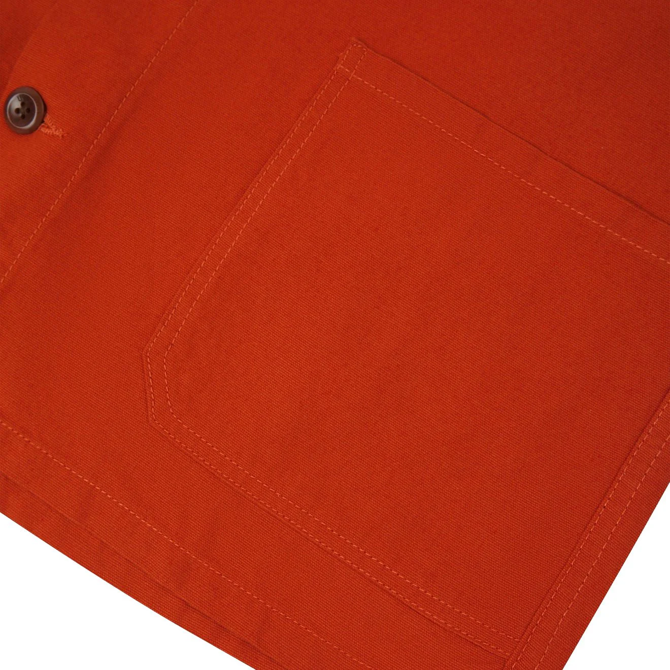 Uskees 3001 Buttoned Overshirt Rust - Image 4