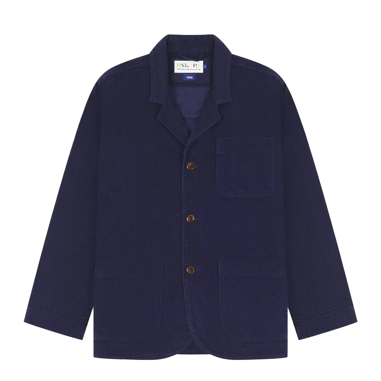Uskees 3006 Cord Blazer Deep Indigo