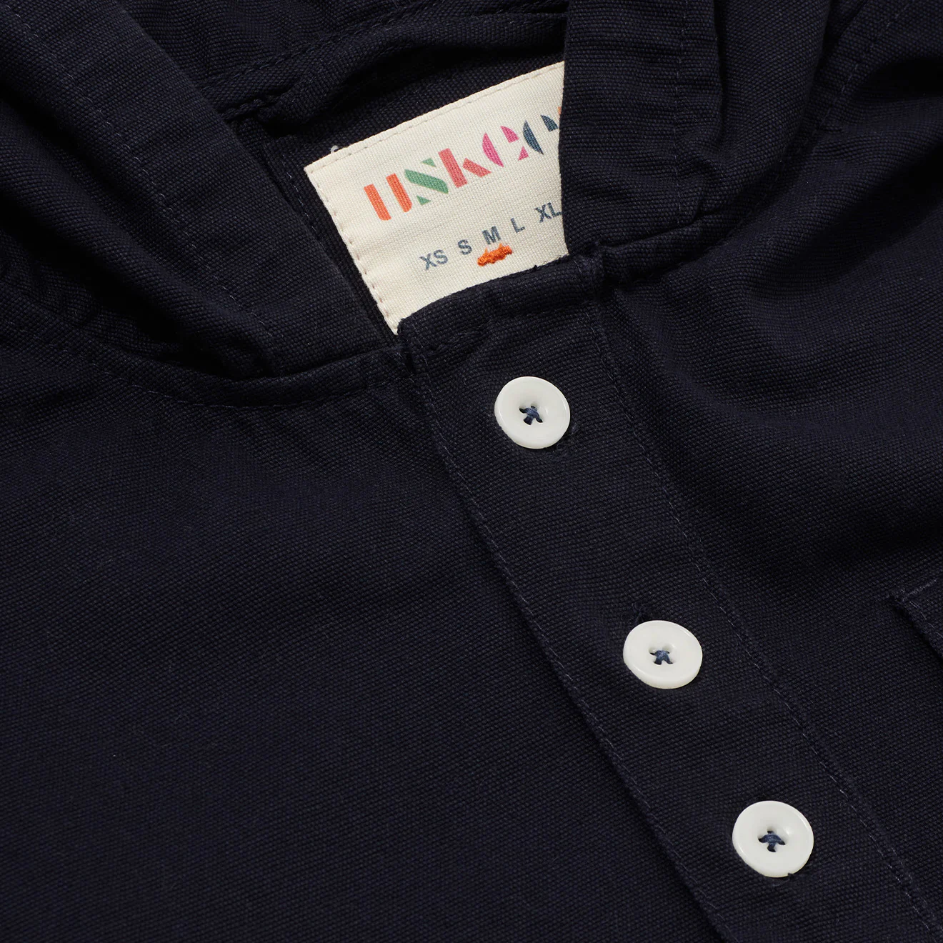Uskees 3012 Button-Front Smock Midnight Blue - Image 2