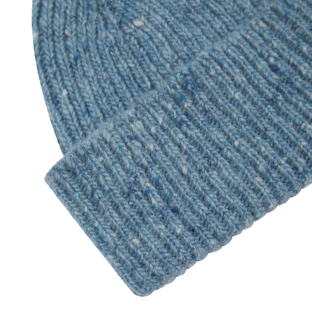 Uskees 4003 Speckled Donegal Wool Hat Powder Blue - Image 2