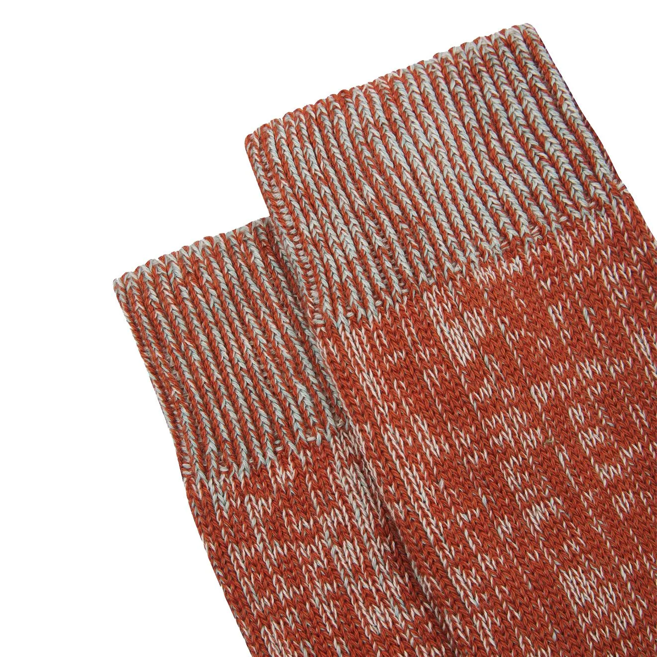 Uskees 4006 Colour Fuzzy Socks Alpine Brown - Image 2