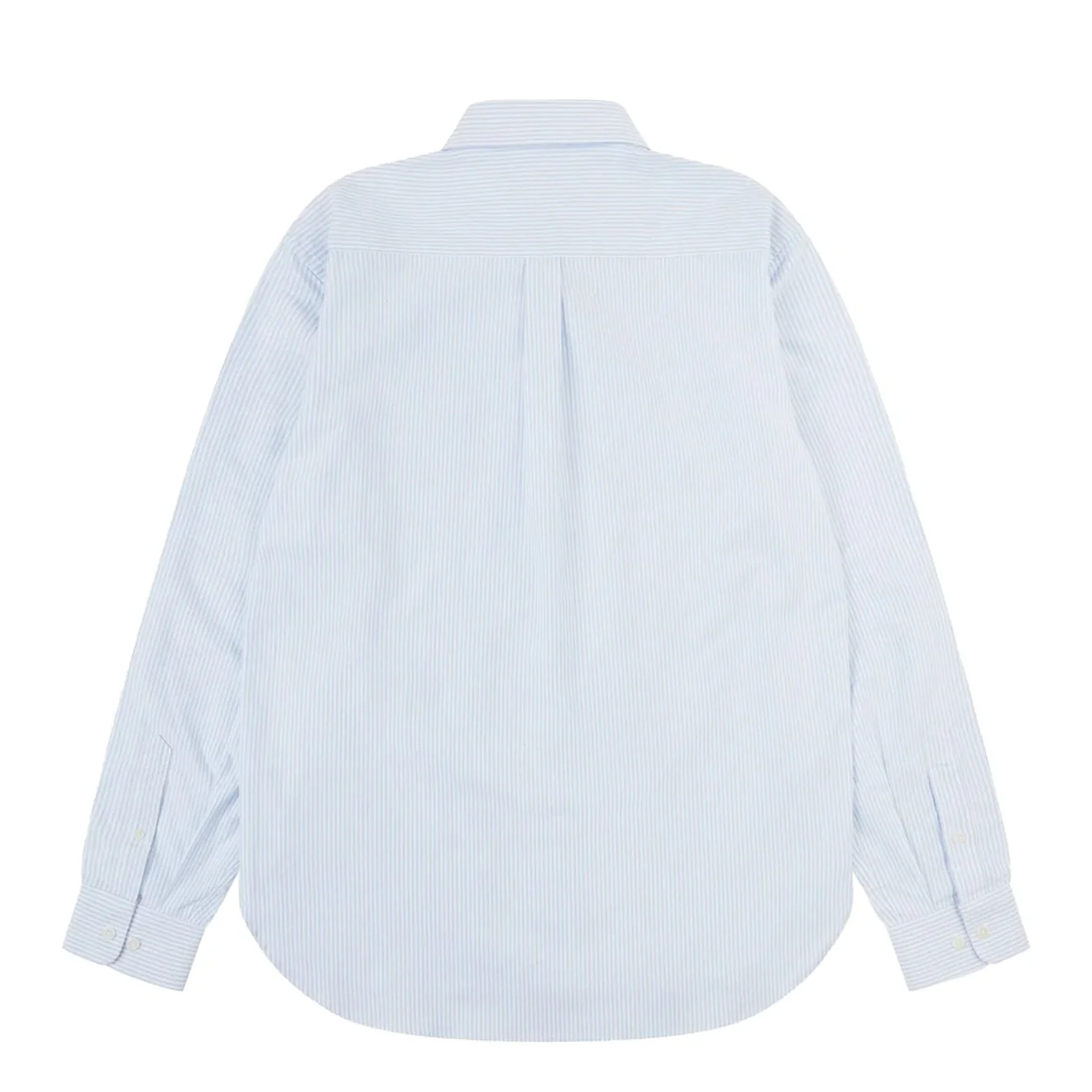 Uskees 6013 Long-sleeve Oxford Shirt Baby Blue Pinstripe - Image 2