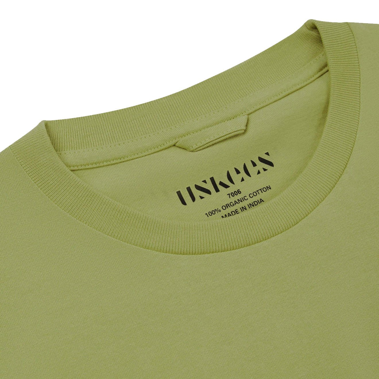 Uskees 7006 Plain T-shirt Lichen - Image 3
