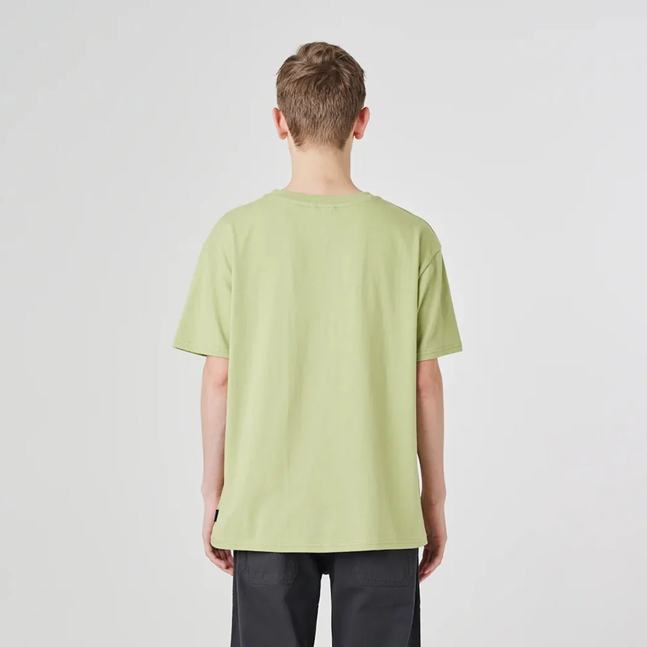 Uskees 7006 Plain T-shirt Lichen - Image 5