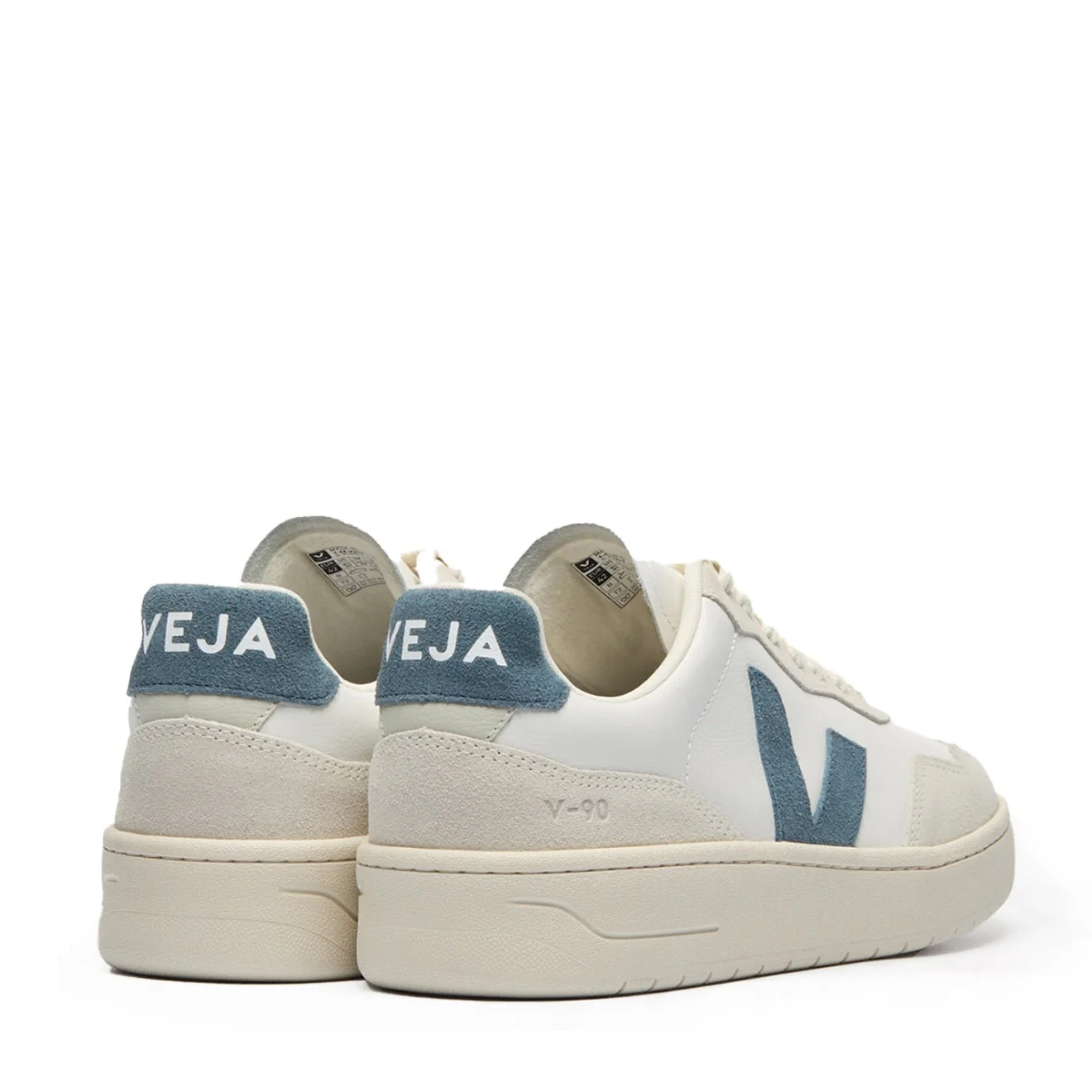 Veja Womens V-90 Leather Extra-White California - Image 3