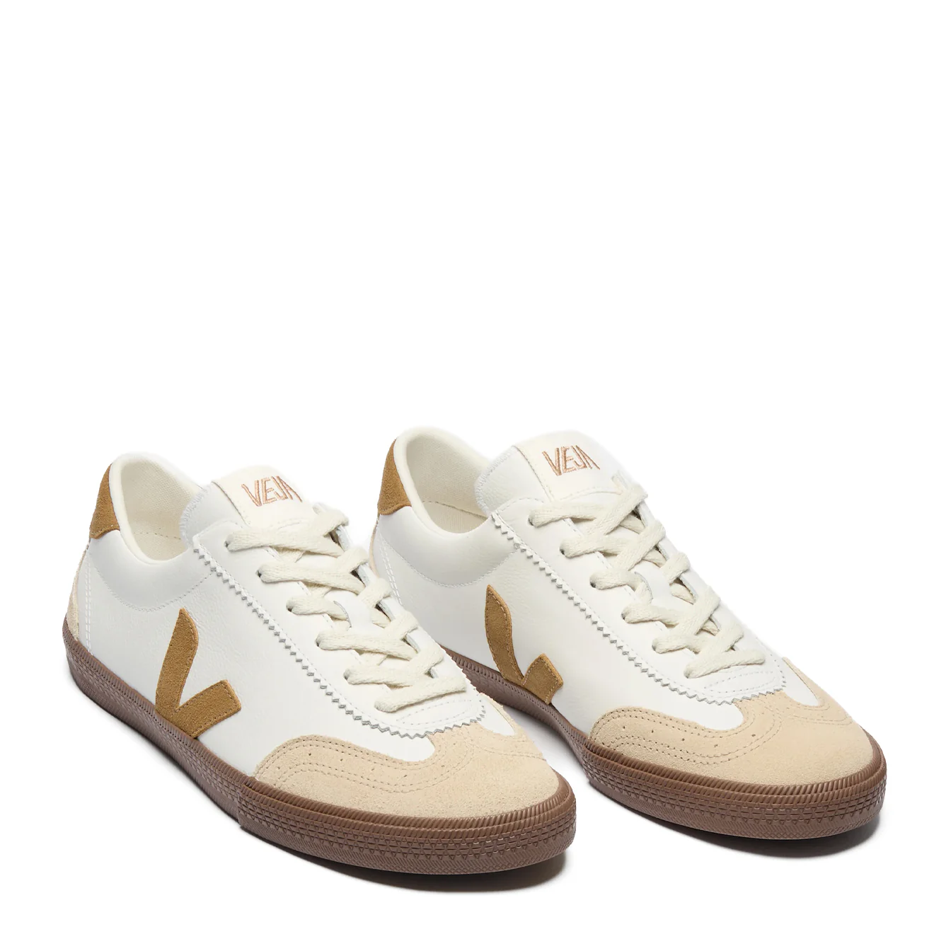 Veja Volley Leather Trainer White Tent Bark - Image 2