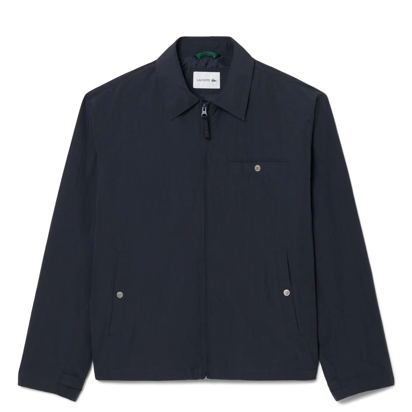 Lacoste Water-Repellent Textured Taffeta Jacket Blackbird